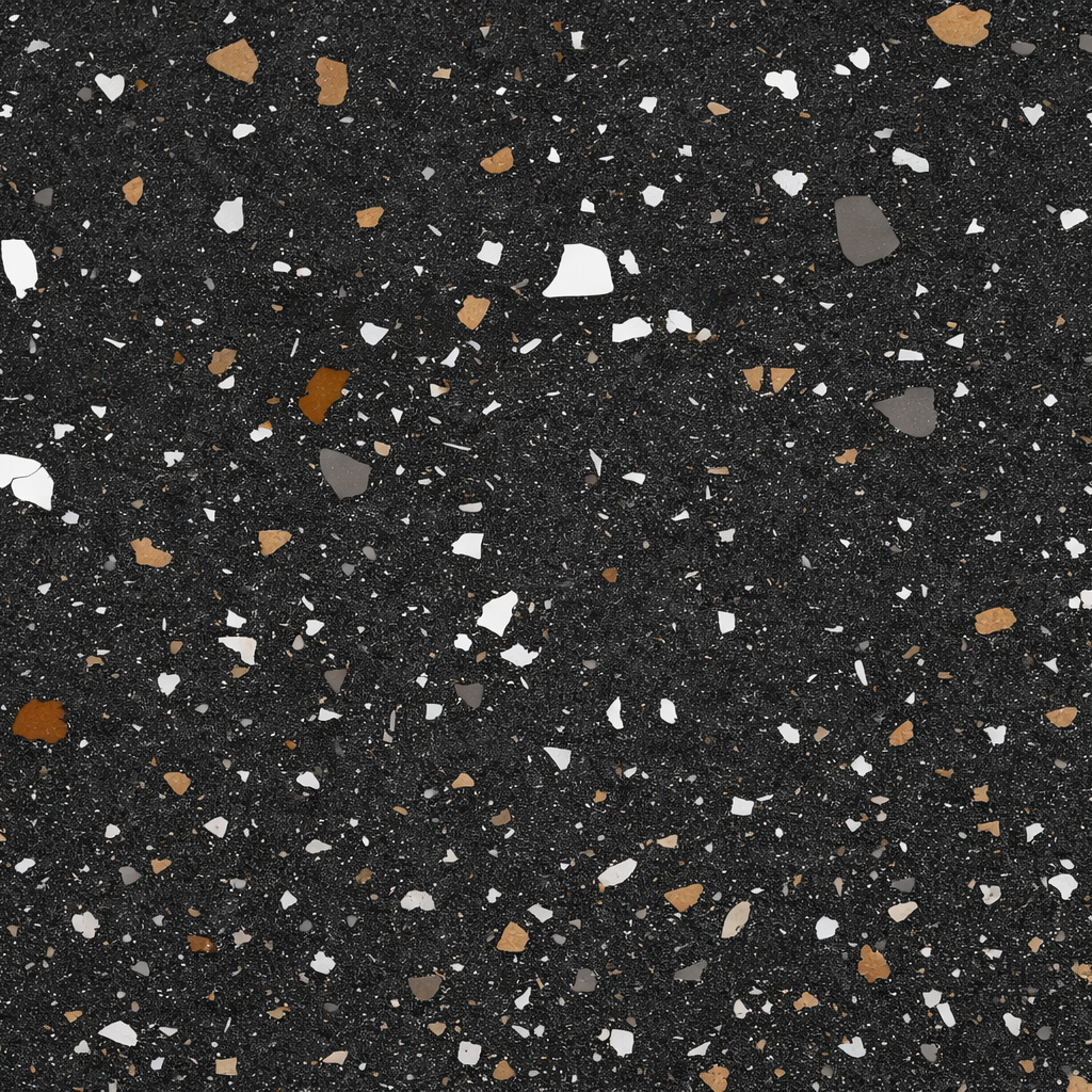 Carrelage Intérieur Terrazzo Noir 60x120cm