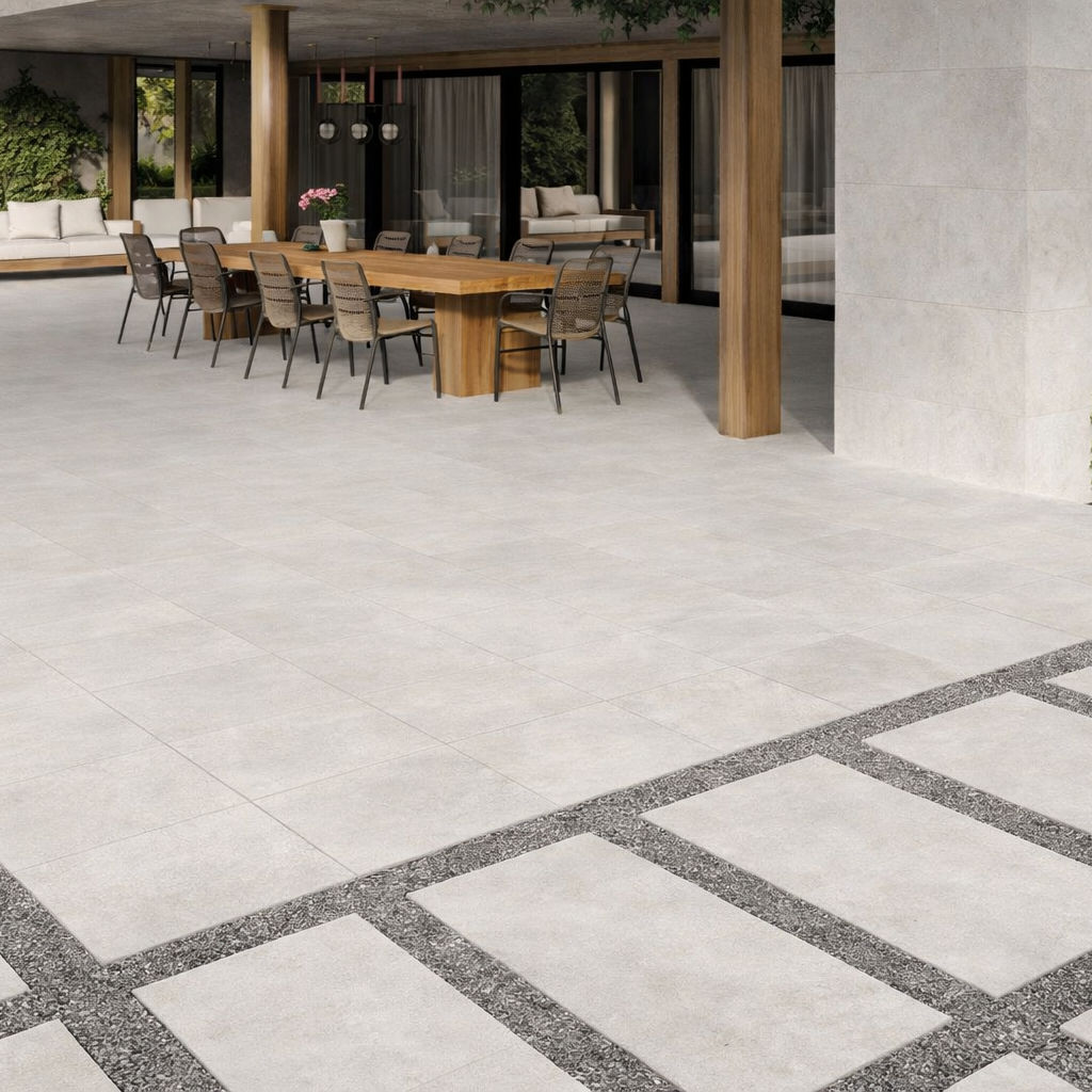 Carrelage Extérieur Nantucket Ivory MT 60x60 Rect. (20mm)