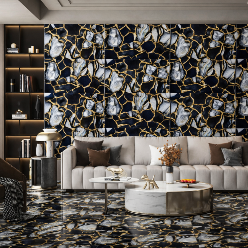 Carrelage Intérieur Zebrana Gold 60x120cm